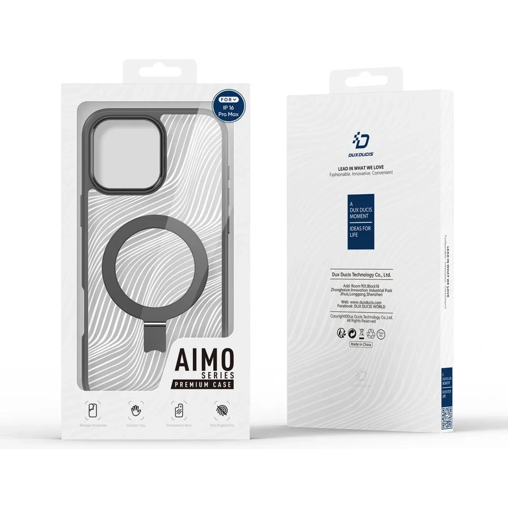 Etui Dux Ducis Aimo Mag do Apple iPhone 16 Pro Max czarne