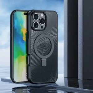 Etui Dux Ducis Aimo Mag pentru Apple iPhone 16 Pro Max negru