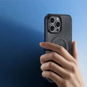 Etui Dux Ducis Aimo Mag pentru Apple iPhone 16 Pro Max negru