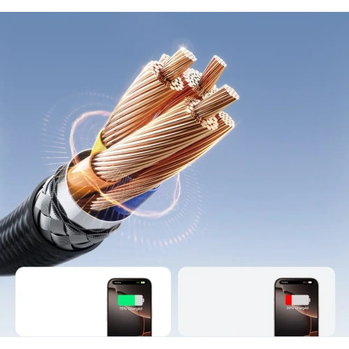 Kabel Joyroom S-A28 Flash Series USB-C / USB-C 60W 2m czarny