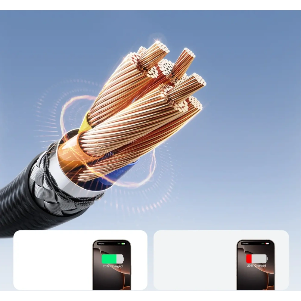 Kabel Joyroom S-A28 Flash Series USB-C / USB-C 60W 2m czarny