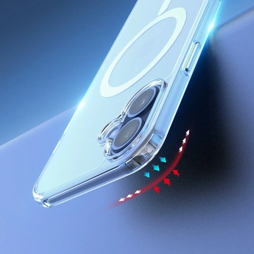 Etui Dux Ducis Clin Mag do Apple iPhone 16 przezroczyste