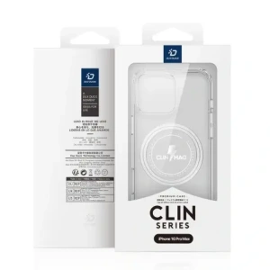 Etui Dux Ducis Clin Mag pentru Apple iPhone 16 Pro Max transparent