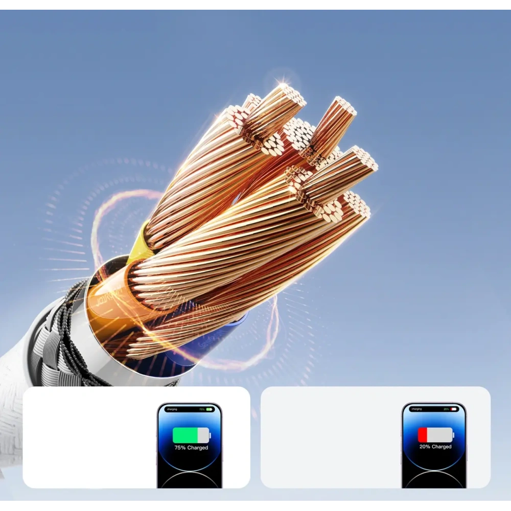 Kabel Joyroom S-A28 Flash Series USB-A / Lightning 3A 1m biały