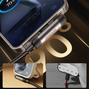 Kabel Joyroom S-A56 EnjoyX Series 90° USB-C / USB-C 60W 1.2m czarny