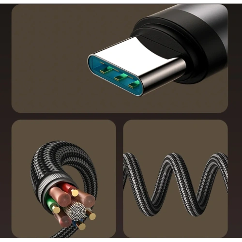 Kabel Joyroom S-A56 EnjoyX Series 90° USB-C / USB-C 60W 1.2m czarny