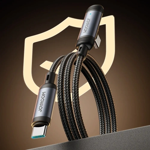 Kabel Joyroom S-A56 EnjoyX Series 90° USB-C / USB-C 60W 1.2m czarny