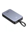 Powerbank UGREEN PB505 20000mAh USB-A, USB-C 20W + wbudowany kabel USB-C szary