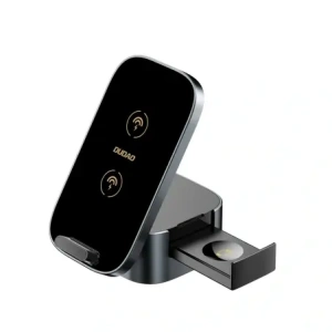 Ładowarka bezprzewodowa Dudao A11Pro+ 15W 3w1 do telefonu / smartwatcha / słuchawek czarna