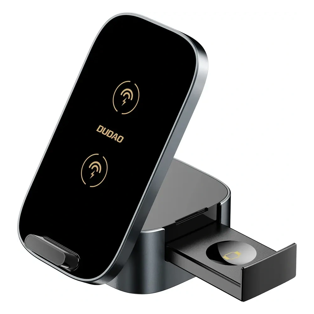Ładowarka bezprzewodowa Dudao A11Pro+ 15W 3w1 do telefonu / smartwatcha / słuchawek czarna