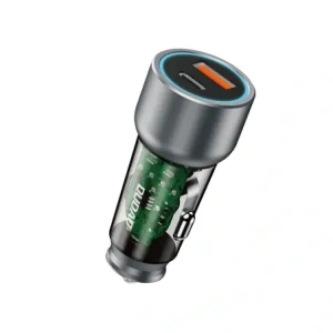 Ładowarka samochodowa Dudao R4T 25W USB-A, USB-C szara