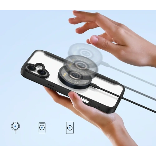 Etui z klapką Dux Ducis Skin X Pro do Apple iPhone 16 MagSafe czarne