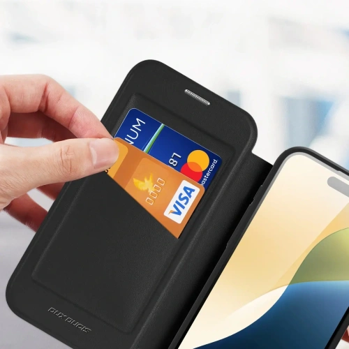 Etui z klapką Dux Ducis Skin X Pro do Apple iPhone 16 MagSafe czarne