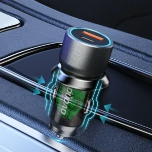 Ładowarka samochodowa Dudao R4T 25W USB-A, USB-C szara