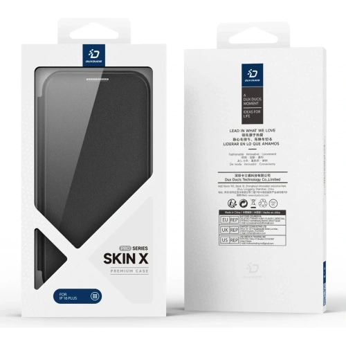 Etui z klapką Dux Ducis Skin X Pro do Apple iPhone 16 MagSafe czarne