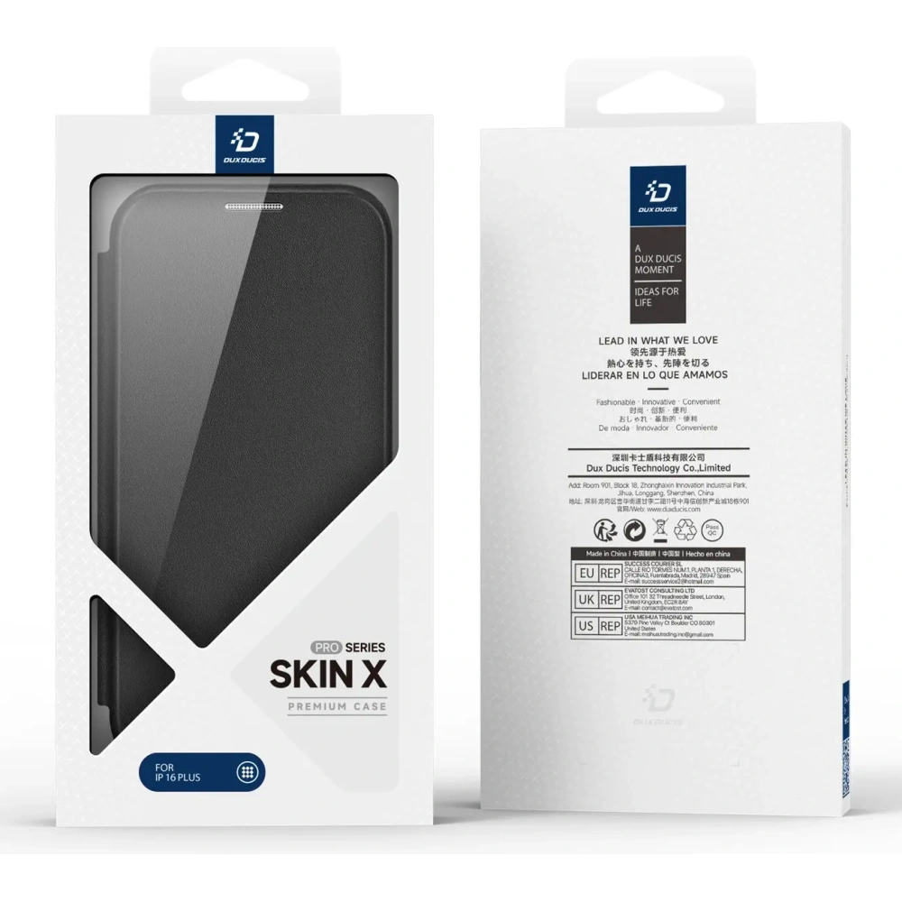 Etui z klapką Dux Ducis Skin X Pro do Apple iPhone 16 MagSafe czarne