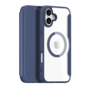 Etui z klapką Dux Ducis Skin X Pro do Apple iPhone 16 MagSafe niebieskie