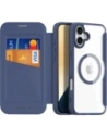 Etui z klapką Dux Ducis Skin X Pro do Apple iPhone 16 MagSafe niebieskie