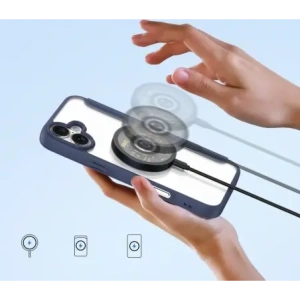 Etui z klapką Dux Ducis Skin X Pro do Apple iPhone 16 MagSafe niebieskie