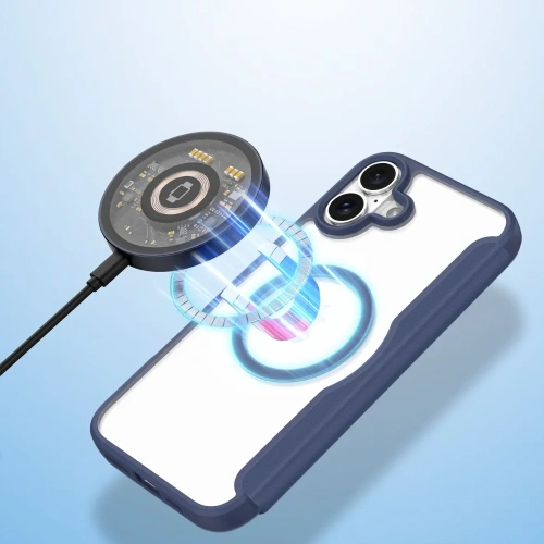 Etui z klapką Dux Ducis Skin X Pro do Apple iPhone 16 MagSafe niebieskie