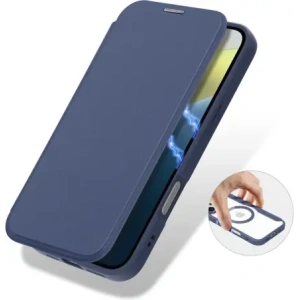 Etui z klapką Dux Ducis Skin X Pro do Apple iPhone 16 MagSafe niebieskie
