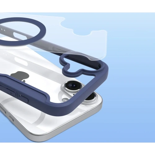 Etui z klapką Dux Ducis Skin X Pro do Apple iPhone 16 MagSafe niebieskie