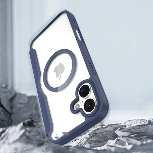 Etui z klapką Dux Ducis Skin X Pro do Apple iPhone 16 MagSafe niebieskie