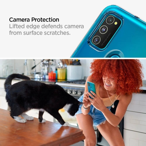 Etui Spigen Liquid Crystal Samsung Galaxy M21 Crystal Clear