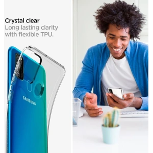 Wholesale Spigen Liquid Crystal Samsung Galaxy M21 Crystal Clear - SPN1186CL - {ean13} - Hurt