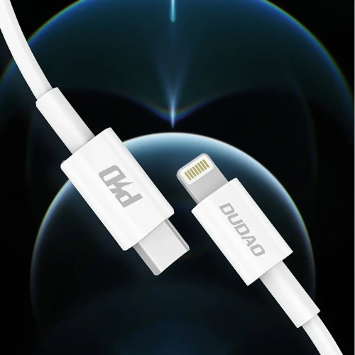 Kabel Dudao L6X USB-C / Lightning PD 20W 1m biały
