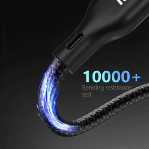 Kabel Dudao A12Max+ USB-C / USB-C PD 100W, Lightning PD 30W, ładowarka do Apple Watch 2.5W 1.2m czarny