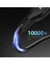 Kabel Dudao A12Max+ USB-C / USB-C PD 100W, Lightning PD 30W, ładowarka do Apple Watch 2.5W 1.2m czarny