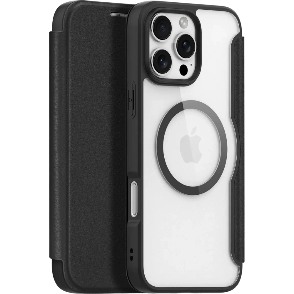 Etui z klapką Dux Ducis Skin X Pro do Apple iPhone 16 Pro MagSafe czarne