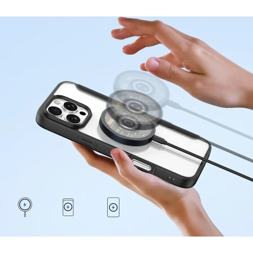 Etui z klapką Dux Ducis Skin X Pro do Apple iPhone 16 Pro MagSafe czarne