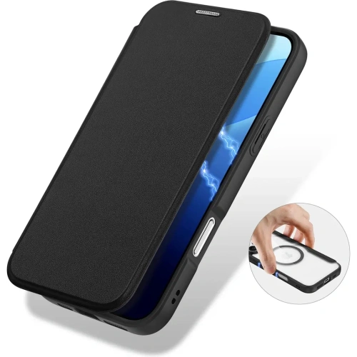 Etui z klapką Dux Ducis Skin X Pro do Apple iPhone 16 Pro MagSafe czarne