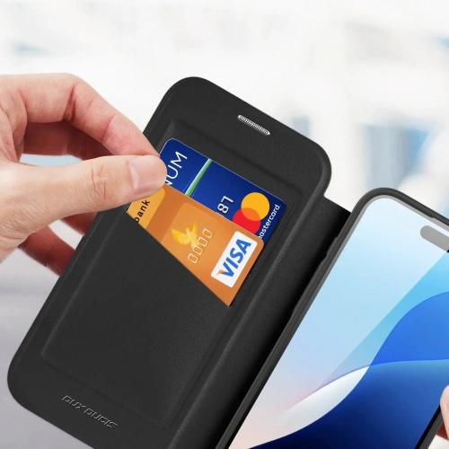 Etui z klapką Dux Ducis Skin X Pro do Apple iPhone 16 Pro MagSafe czarne