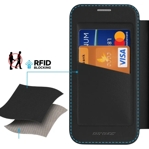 Etui z klapką Dux Ducis Skin X Pro do Apple iPhone 16 Pro MagSafe czarne