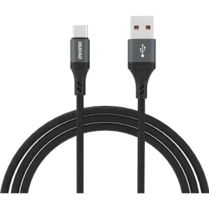 Kabel w oplocie Dudao L3ST USB-A / USB-C 5A 1.2m czarny