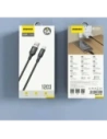 Kabel w oplocie Dudao L3ST USB-A / USB-C 5A 1.2m czarny