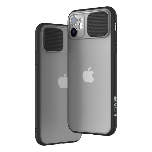 Etui Blitzwolf BW-AY2 z przesuwaną osłoną obiektywu do iPhone 11 Pro Black