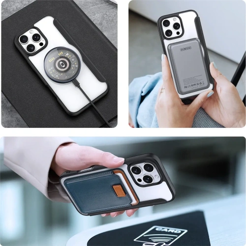 Etui z klapką Dux Ducis Skin X Pro do Apple iPhone 16 Pro Max MagSafe czarne