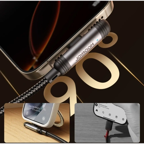 Kabel Joyroom S-A56 EnjoyX Series 90° USB-A / Lightning 3A 1.2m czarny