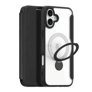 Etui z klapką Dux Ducis Skin X Pro do Apple iPhone 16 MagSafe czarne