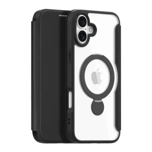 Etui z klapką Dux Ducis Skin X Pro do Apple iPhone 16 MagSafe czarne