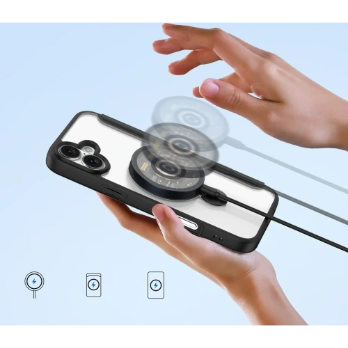 Etui z klapką Dux Ducis Skin X Pro do Apple iPhone 16 MagSafe czarne