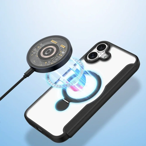 Etui z klapką Dux Ducis Skin X Pro do Apple iPhone 16 MagSafe czarne