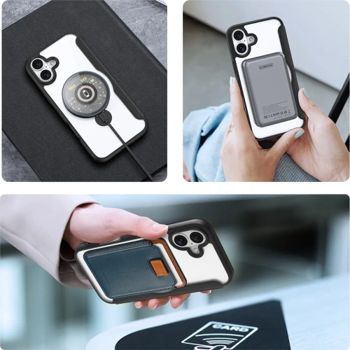 Etui z klapką Dux Ducis Skin X Pro do Apple iPhone 16 MagSafe czarne