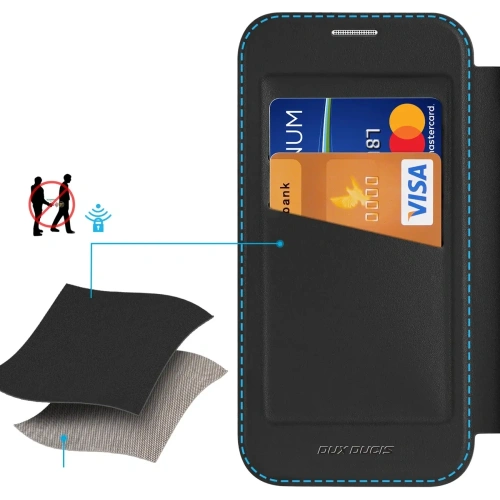 Etui z klapką Dux Ducis Skin X Pro do Apple iPhone 16 MagSafe czarne