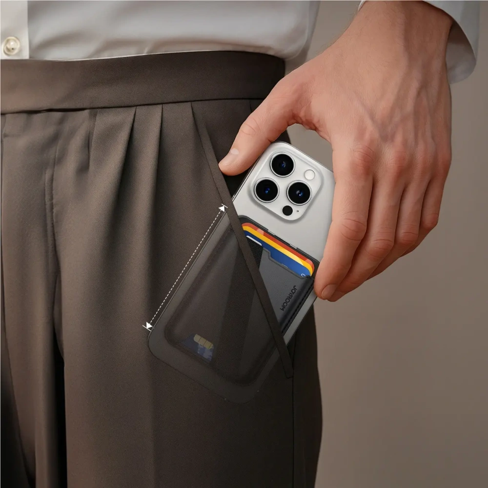 Portfel magnetyczny Joyroom JR-ZS432 MagSafe czarny