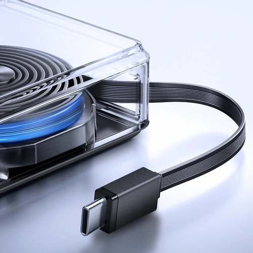 Powerbank Joyroom JR-PR1 10000mAh 22.5W z wbudowanym kablem USB-C czarny